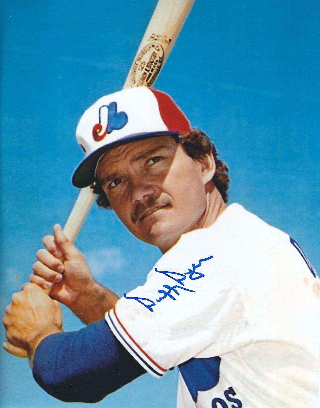 Signed 8x10 DUFFY DYER Montreal Expos Autographed Photo Poster painting-COA