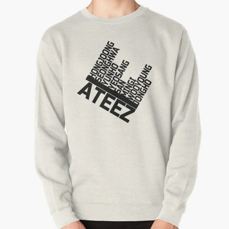 ATEEZ Member Names Design Pullover Sweatshirt