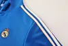 Joyfball 2025/2026 Real Madrid Long Zipped Terrace Icons Blue Jacket 