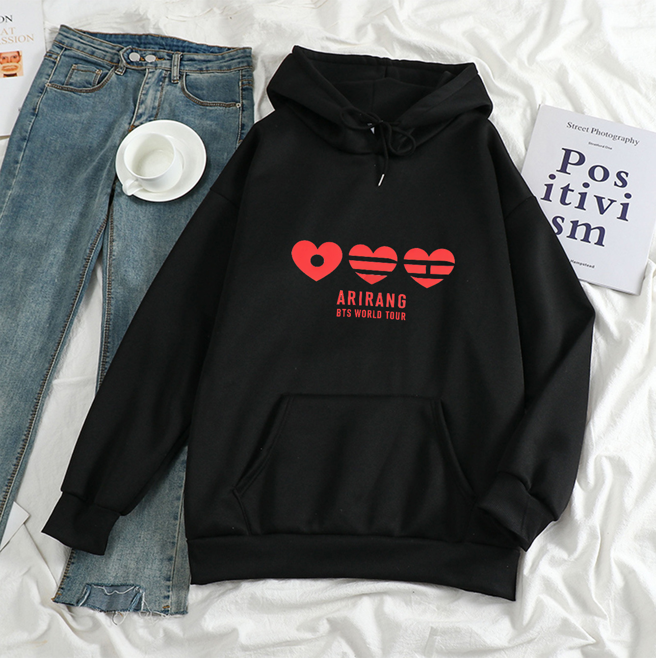 BTS Arirang World Tour Loving Hoodie - Triple Heart Logo
