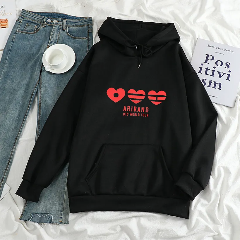 BTS Arirang World Tour Loving Hoodie - Triple Heart Logo