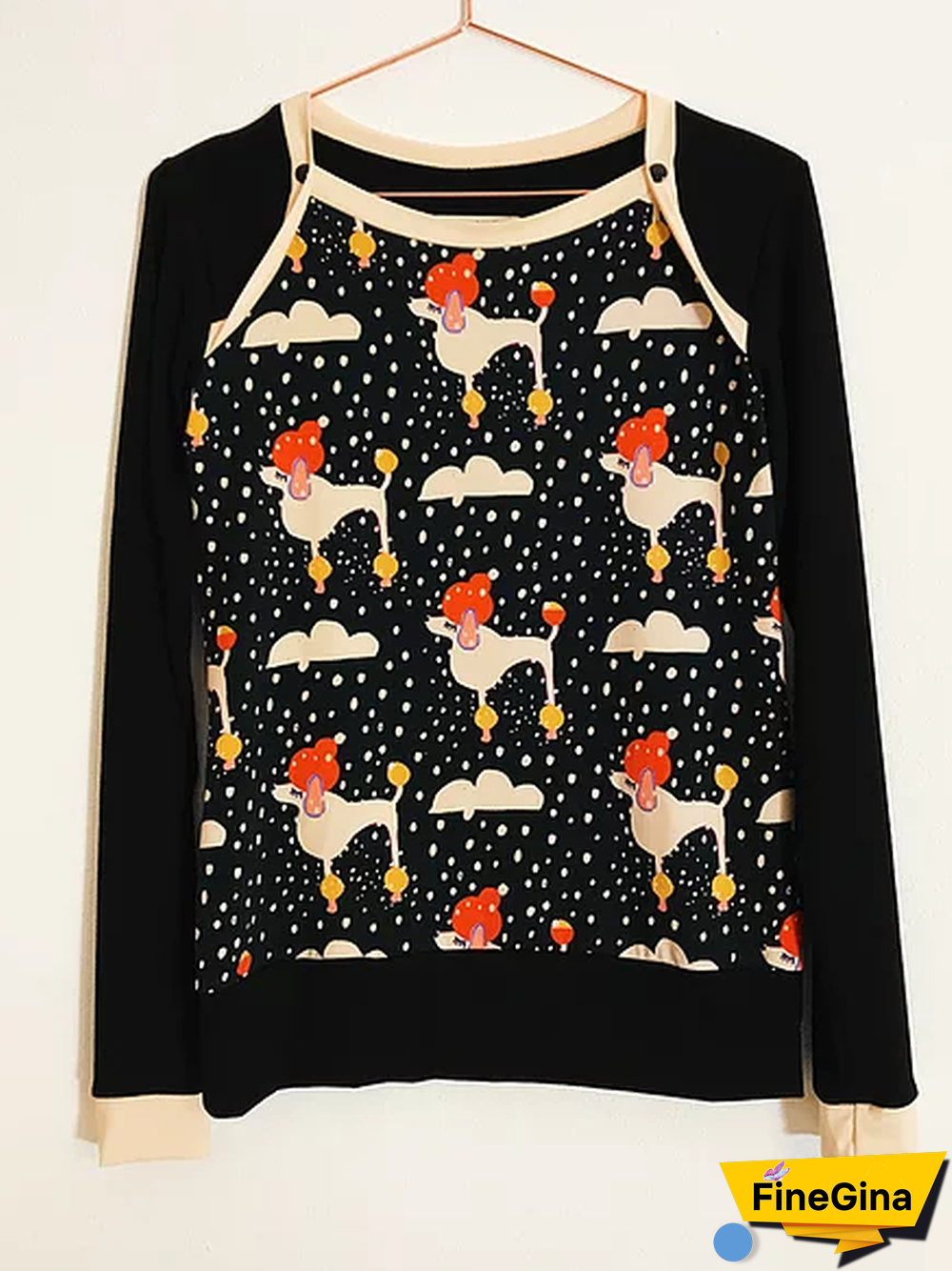 Printed Cotton-Blend Casual T-shirt