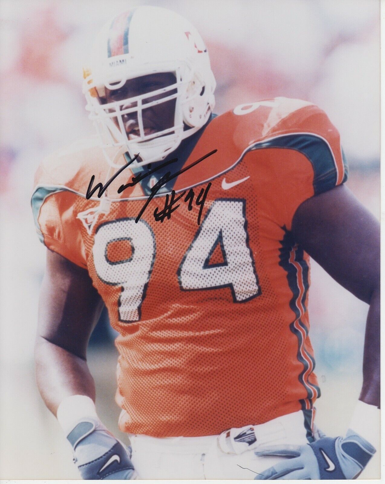 William Joseph #1 8x10 Signed Photo Poster painting w/ COA Miami Hurricanes -