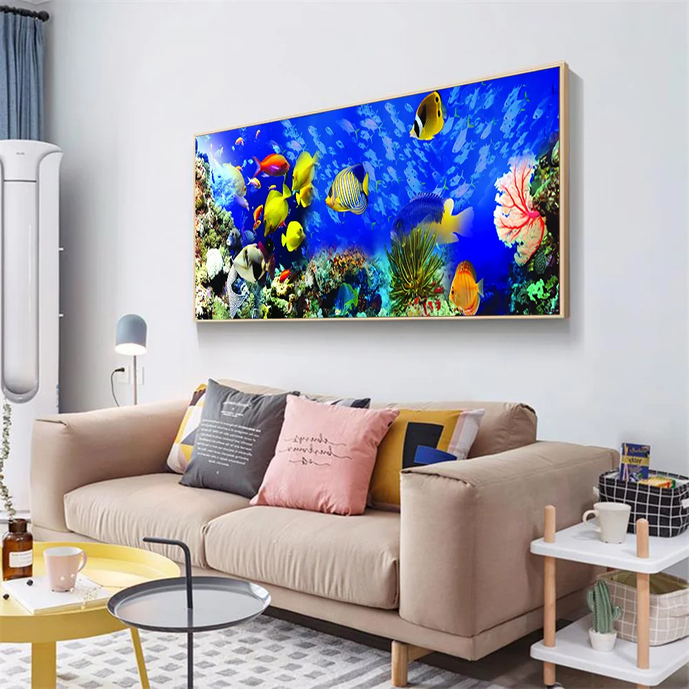 Diamond Painting - Full Round Drill - Color Deep Sea(100*40cm)