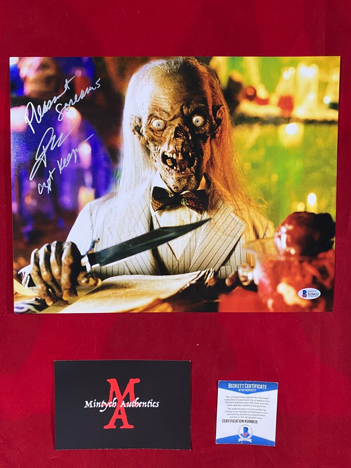 JOHN KASSIR AUTOGRAPHED SIGNED 11x14 Photo Poster painting! TALES FROM THE CRYPT! BECKETT COA!