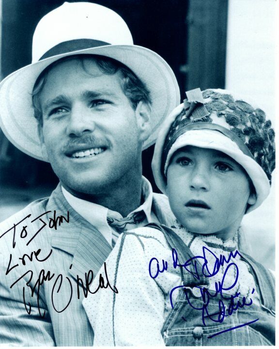 RYAN & TATUM O'NEAL Autographed Signed PAPER MOON Photo Poster paintinggraph - To John