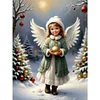 Diamond Painting -DIY Round Drill Little Angel Girl