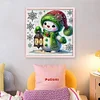 Cute Snowman-18CT Stamped Cross Stitch 30*30cm/11.81*11.81in