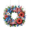 Diamond Painting Acrylic American Flag Pendant for Indoor Outdoor