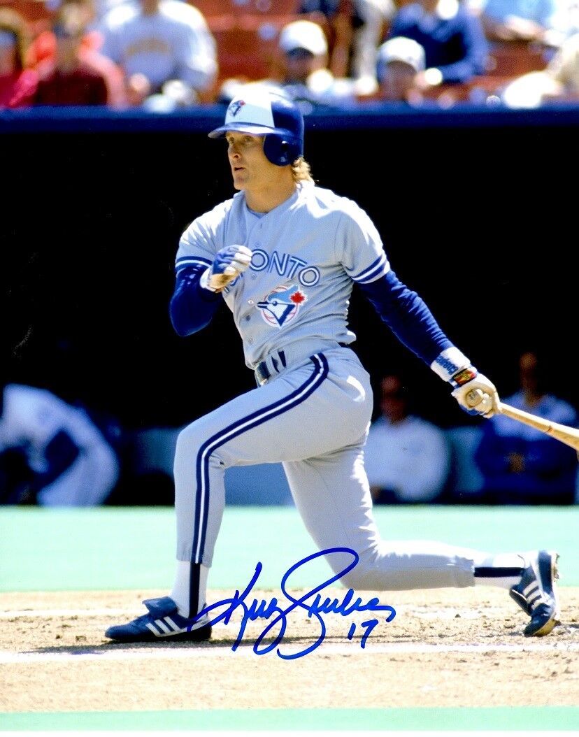 AUTOGRAPHED 8x10 KELLY GRUBER Toronto Blue Jays Photo Poster painting W/COA