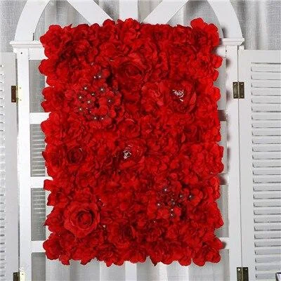 40x60cm Silk Rose Flower Champagne Artificial Flower DIY Wedding Decoration Flower Wall Panels Romantic Wedding Backdrop Decor 1118