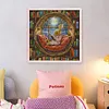 Bunny In Library-14CT Stamped Cross Stitch 36*36cm/14.17*14.17in tapestrymarket