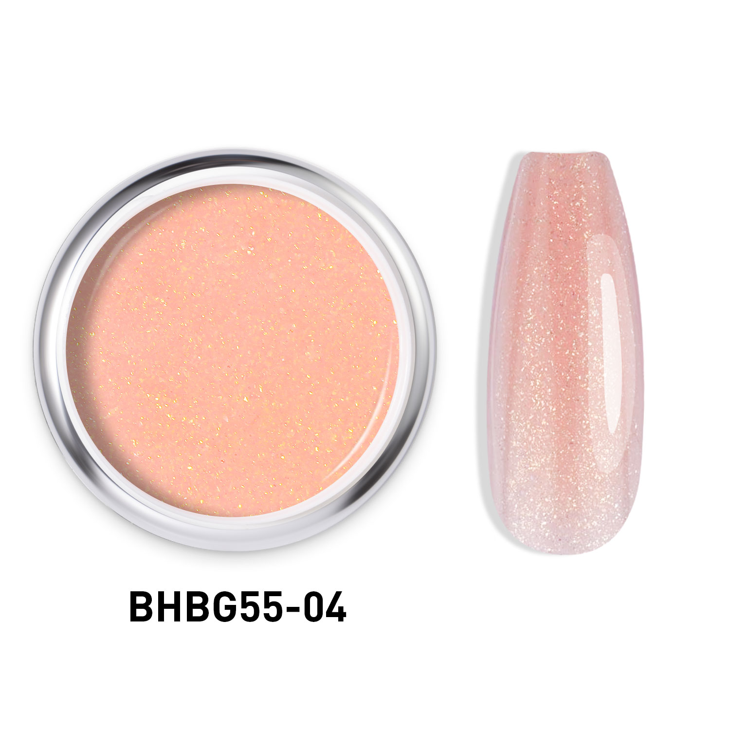 GLITTER HARD BUILDER NAIL GEL |BHBG55-04