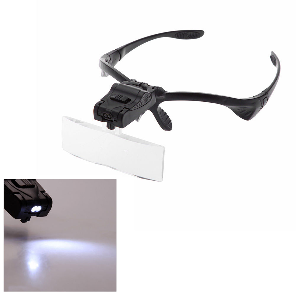 

Fashion 5 Adjustable Lens LED Illuminated Headband Glasses Bracket Magnifie, 501 Original
