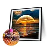 (40*40cm)Seaside Sunset - Full Round Drill Diamond Painting
