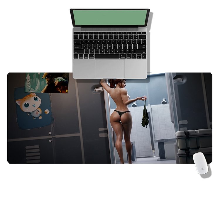 Overwatch - Brigitte Off To The Showers /Custom Mouse Pad/Luminous Mouse Pad/LED Mouse Pad