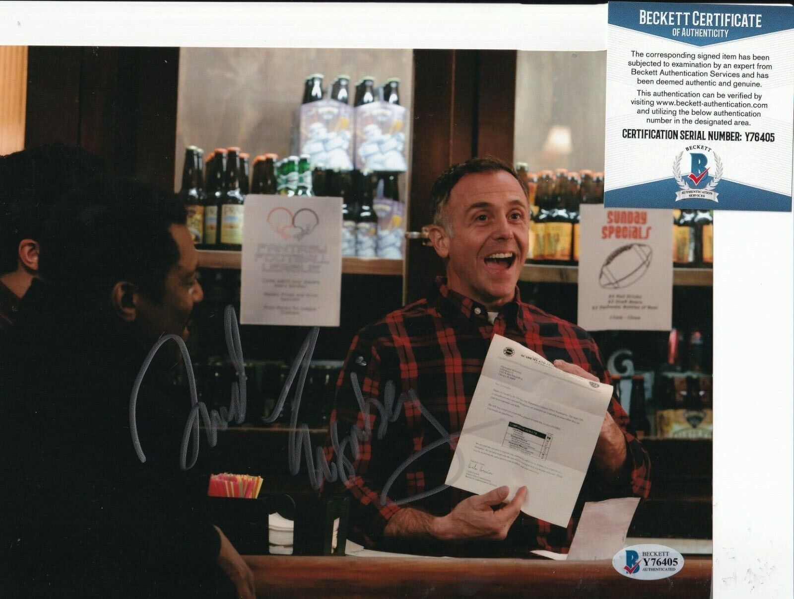 DAVID EIGENBERG signed (CHICAGO FIRE) Hermann 8X10 Photo Poster painting BECKETT BAS Y76405