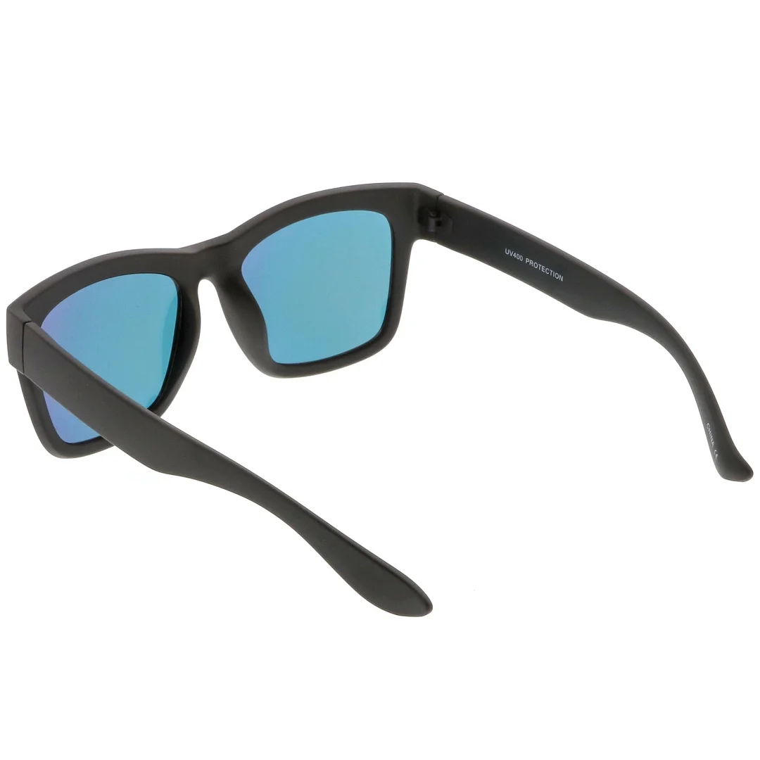 Lifestyle Super Thick Horn Rimmed glasses Thick Arms Mirror Square Lens 54mm