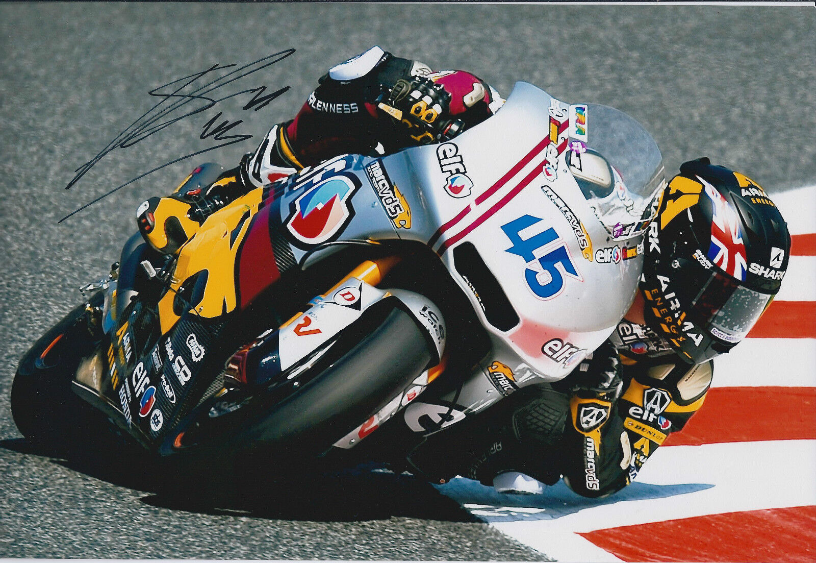 Scott REDDING SIGNED MOTOGP Photo Poster painting AFTAL COA Autograph HONDA British Grand Prix