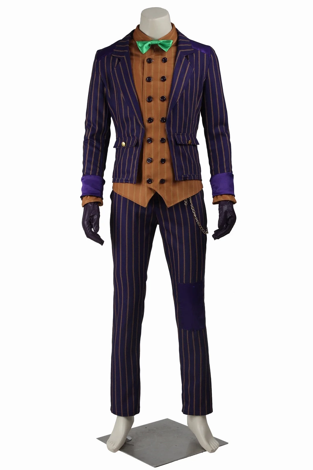 Batman Arkham Asylum Joker Cosplay Costume Coat Suit