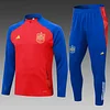 Joyfball 2024/2025 Spain Half-Pull Training Suit red Jersey 1:1 Thai Quality Set