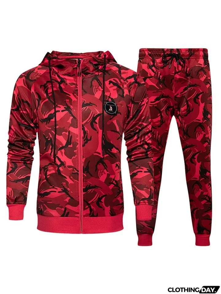 Men's Cool Street Fashion Camouflage Tracksuits