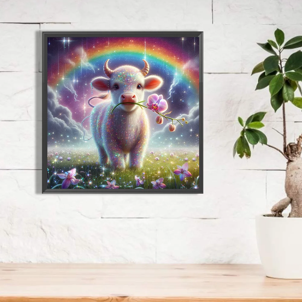 Diamond Painting - Full Square Drill - Cow(Canvas|40*40cm)