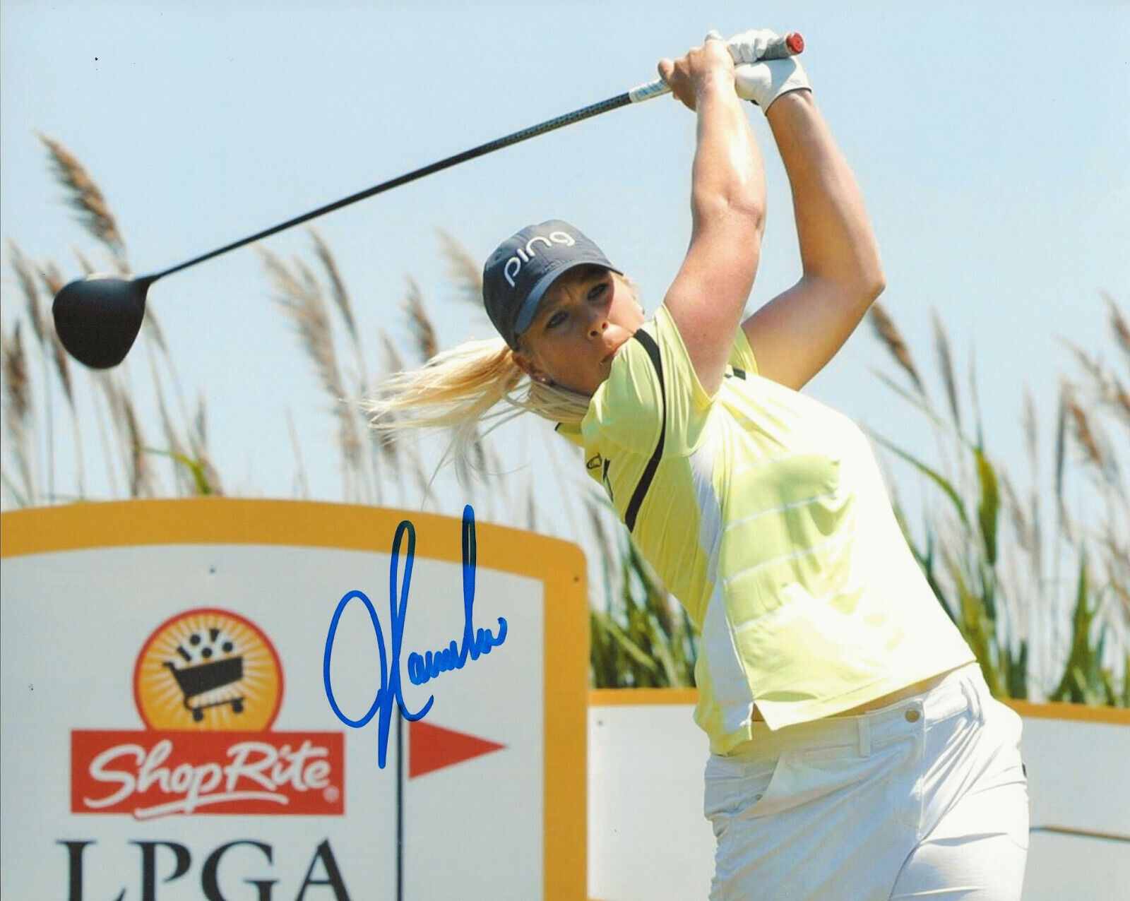 LPGA GOLFER JACQUI CONCOLINO HAND SIGNED 8x10 Photo Poster painting B w/COA PROOF WOMEN'S GOLF