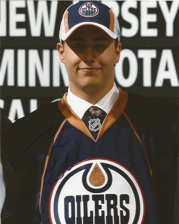 Edmonton Oilers Jordan Eberle Signed Autographed 8x10 Photo Poster painting COA B