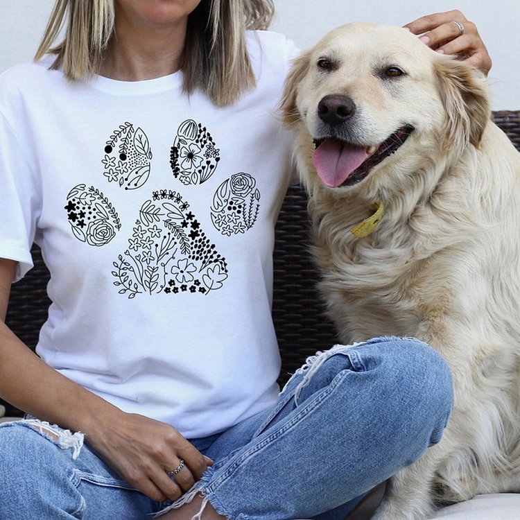 Artwishers Dog Lover Paw Print Shirt