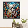 Diamond Painting-5D Full Round Drill Stained Glass Koala(40*40 CM)