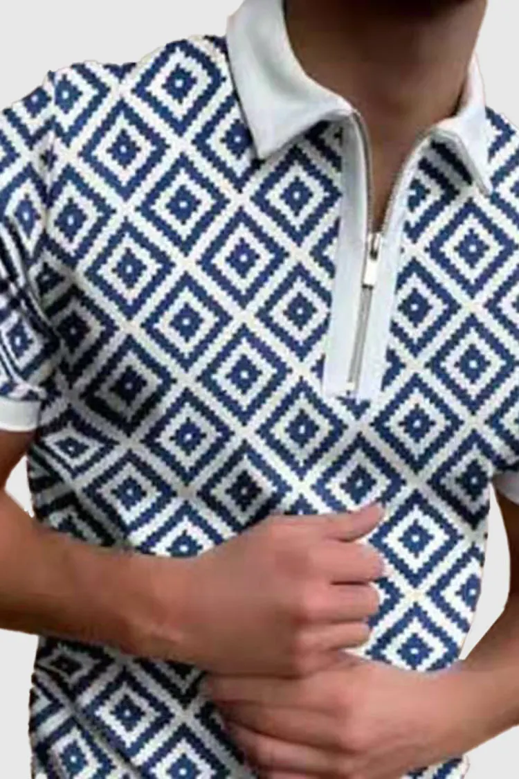 Men's Fashion Printed POLO Shirt