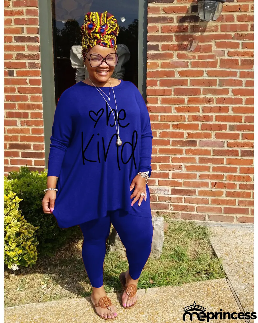 Plus Size Letter Print Long Sleeve Two Piece Suits