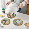 4Pcs set de table en bois colibri - 5d bricolage vaisselle artisanale
