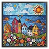 (US Local)House-14CT Stamped Cross Stitch Kit(40x40cm)