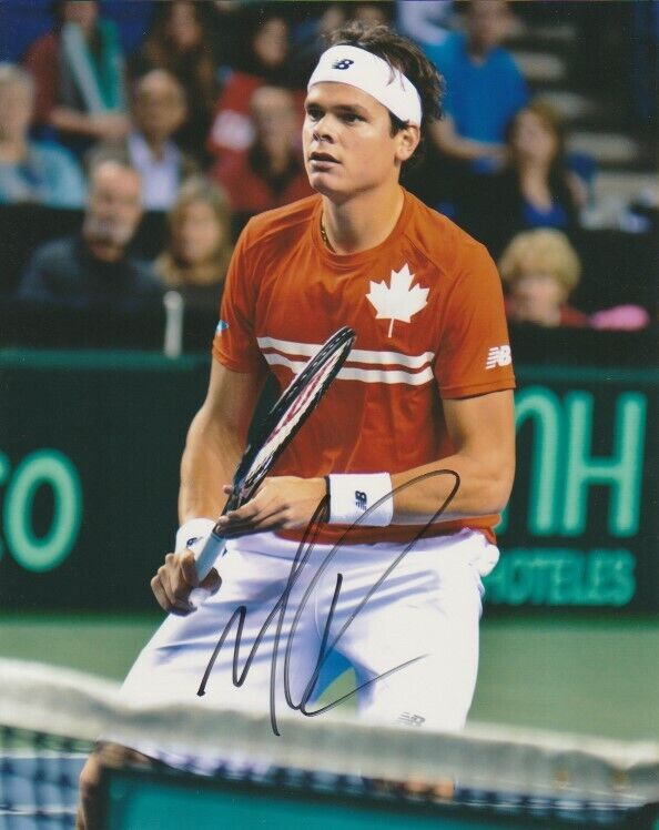 MILOS RAONIC SIGNED TENNIS CANADA 8x10 Photo Poster painting #3 ATP PROOF