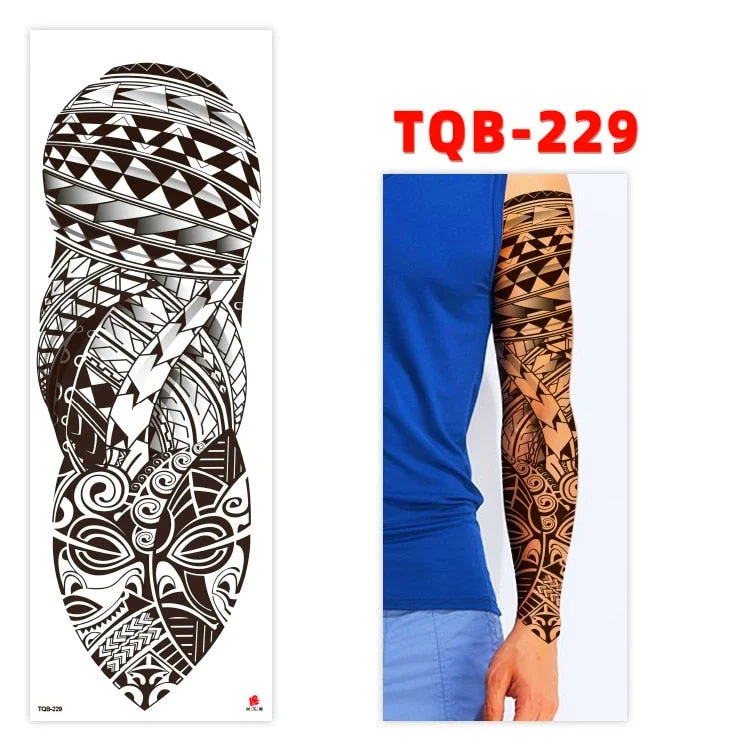 Temporary Tatoo Tattoo for Woman Tattoo Stickers Arm Tattoo Big Sleeve Men and Women Personality Tiger Leopard stickers