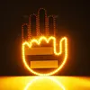 Hand Gesture Light with Remote LED Car Back Window Sign Car Finger Light for Car