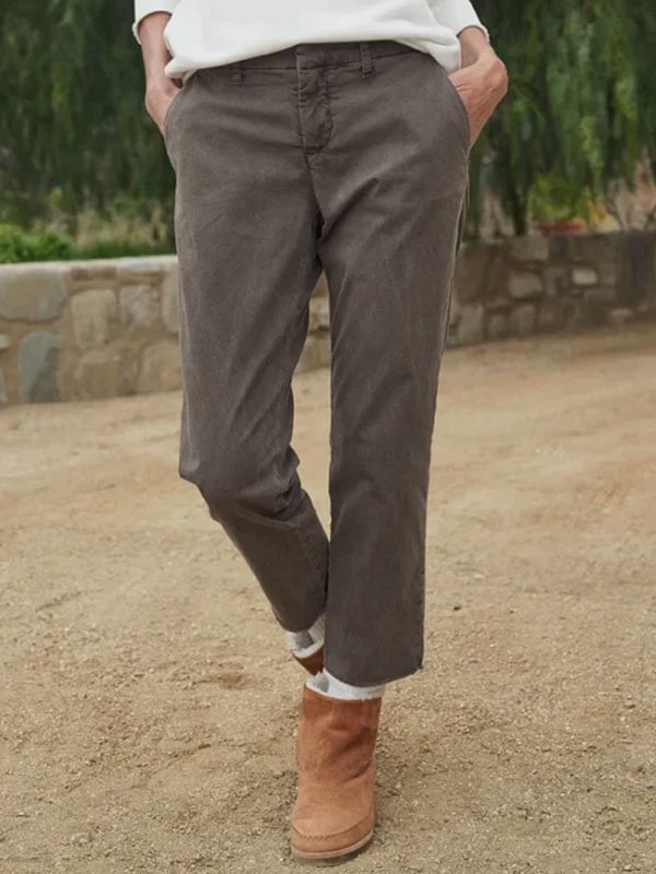 Comfortable relaxed style relaxed fit women's trousers