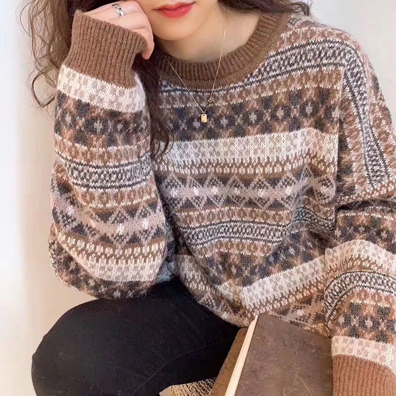 Retro Korean Loose Winter Lazy Wind Sweater