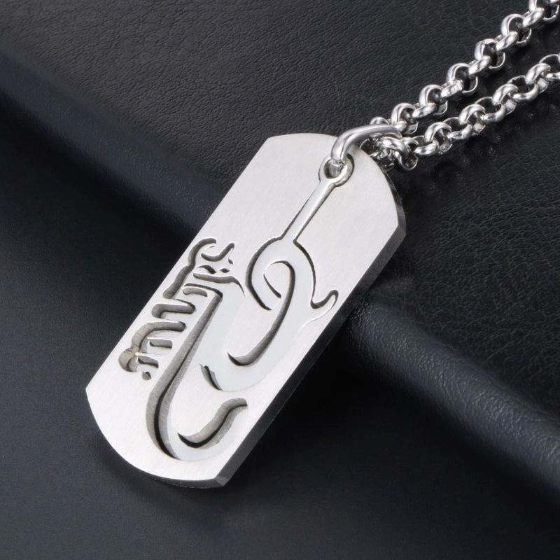 Casual Modern Style Minimalist Letter 304 Stainless Steel Polishing Men's Pendant Necklace