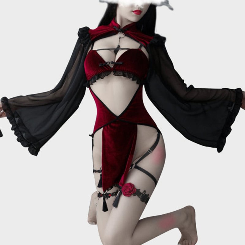 Love Is Love Cheongsam Lingerie Set