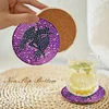 8pcs DIY Girl Diamond Painting Acrylic Coasters