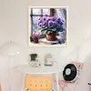 Violets By Window-11CT Stamped Cross Stitch 40*40cm/15.75*15.75in tapestrymarket
