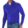 New Long Sleeve V-Neck Zipper Casual Sweater