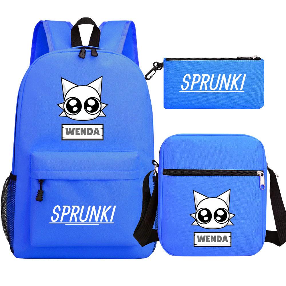 Mayoulove Sprunki Backpack Lightweight Design with Adjustable Straps for School and Outdoor Activities-Mayoulove