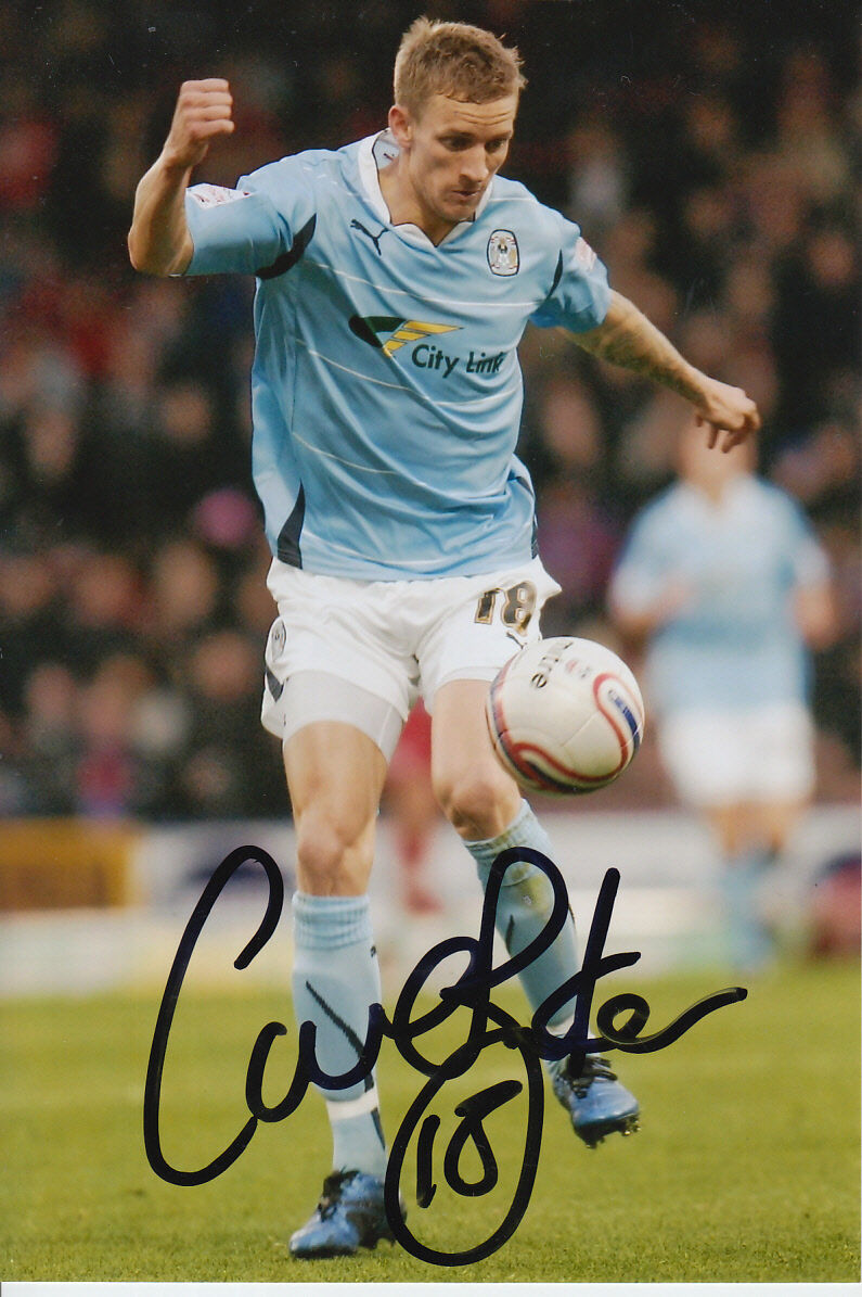 COVENTRY CITY HAND SIGNED CARL BAKER 6X4 Photo Poster painting.