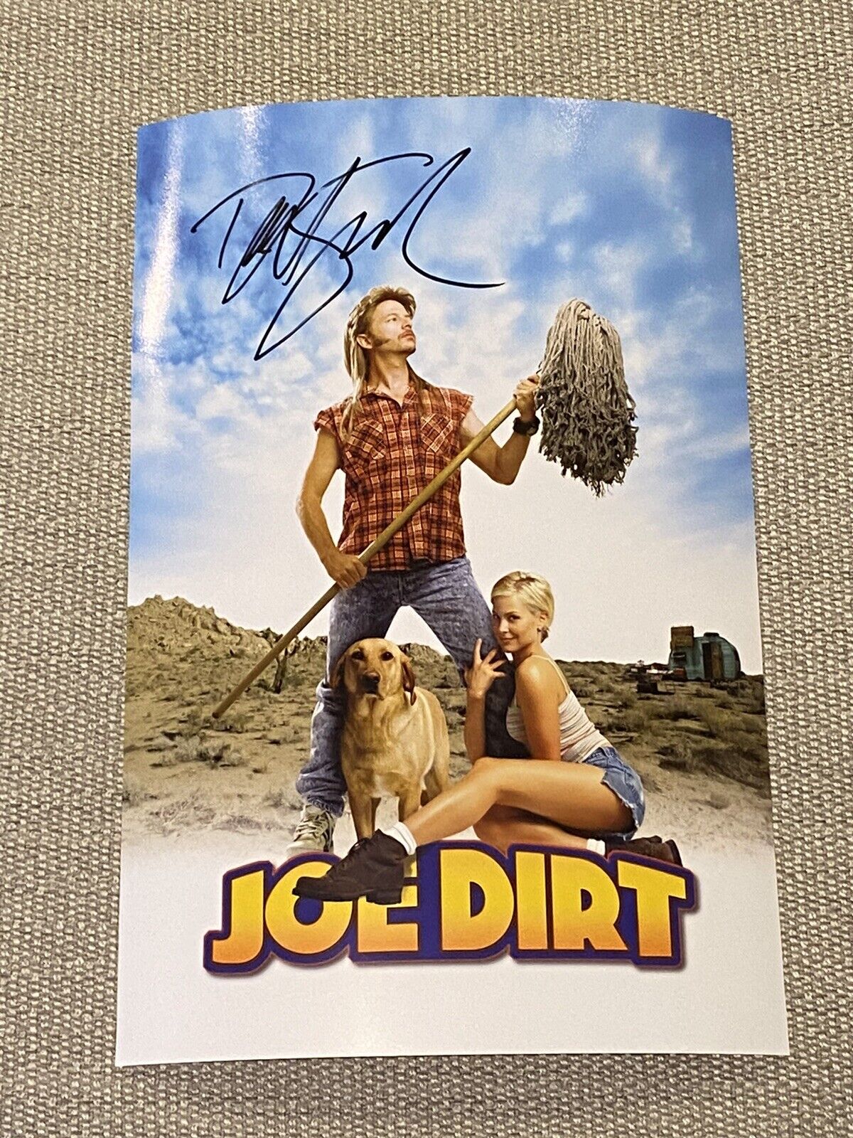 EXACT PROOF DAVID SPADE Signed Autographed 12x18 Joe Dirt Poster Richard