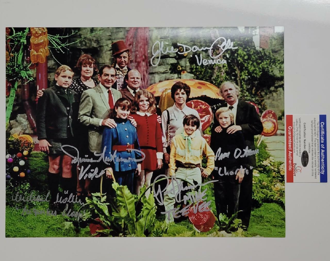 Willy Wonka Kids 5 autograph cast signed 11x14 Movie Photo Poster painting ~ OC Dugout Holo