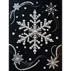 DIY Pearl Painting Snowflake for Home Wall Decor with Frame(40*30cm)